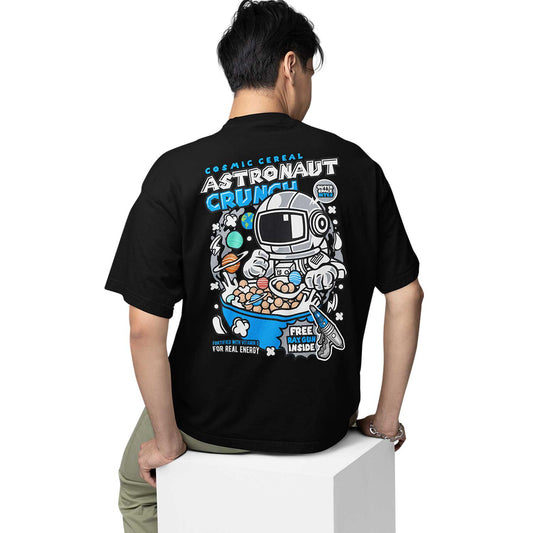 graphic printed oversized t shirt -  too astro crunch black buy online india the banyan tee tbt men women girls boys unisex 