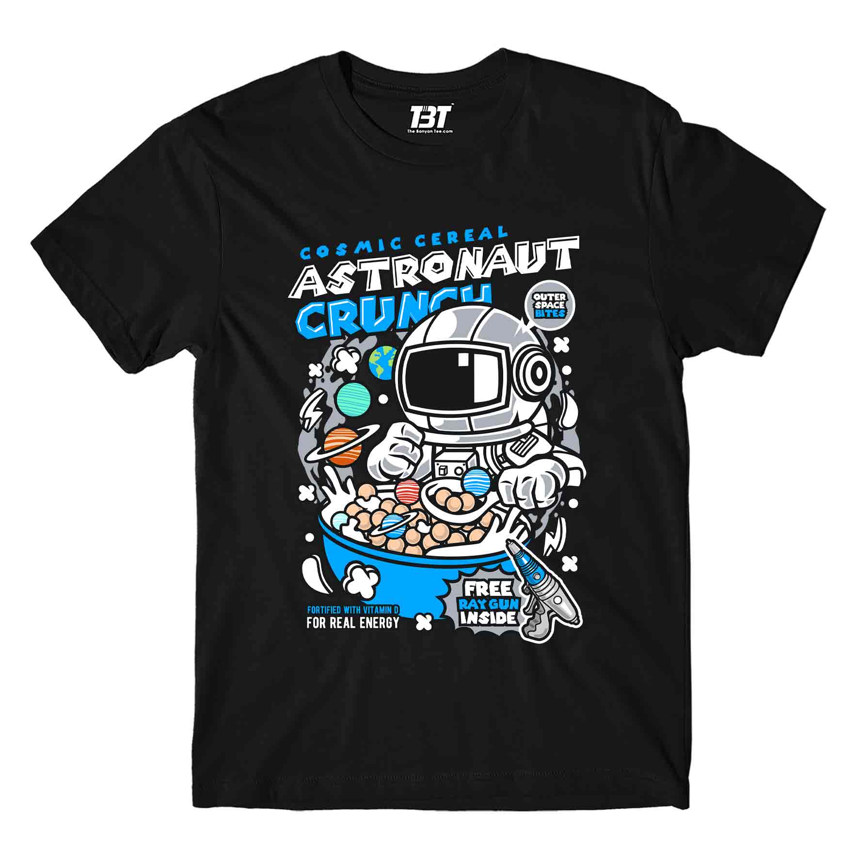 printed astro crunch t-shirt printed graphic stylish buy online india the banyan tee tbt men women girls boys unisex black
