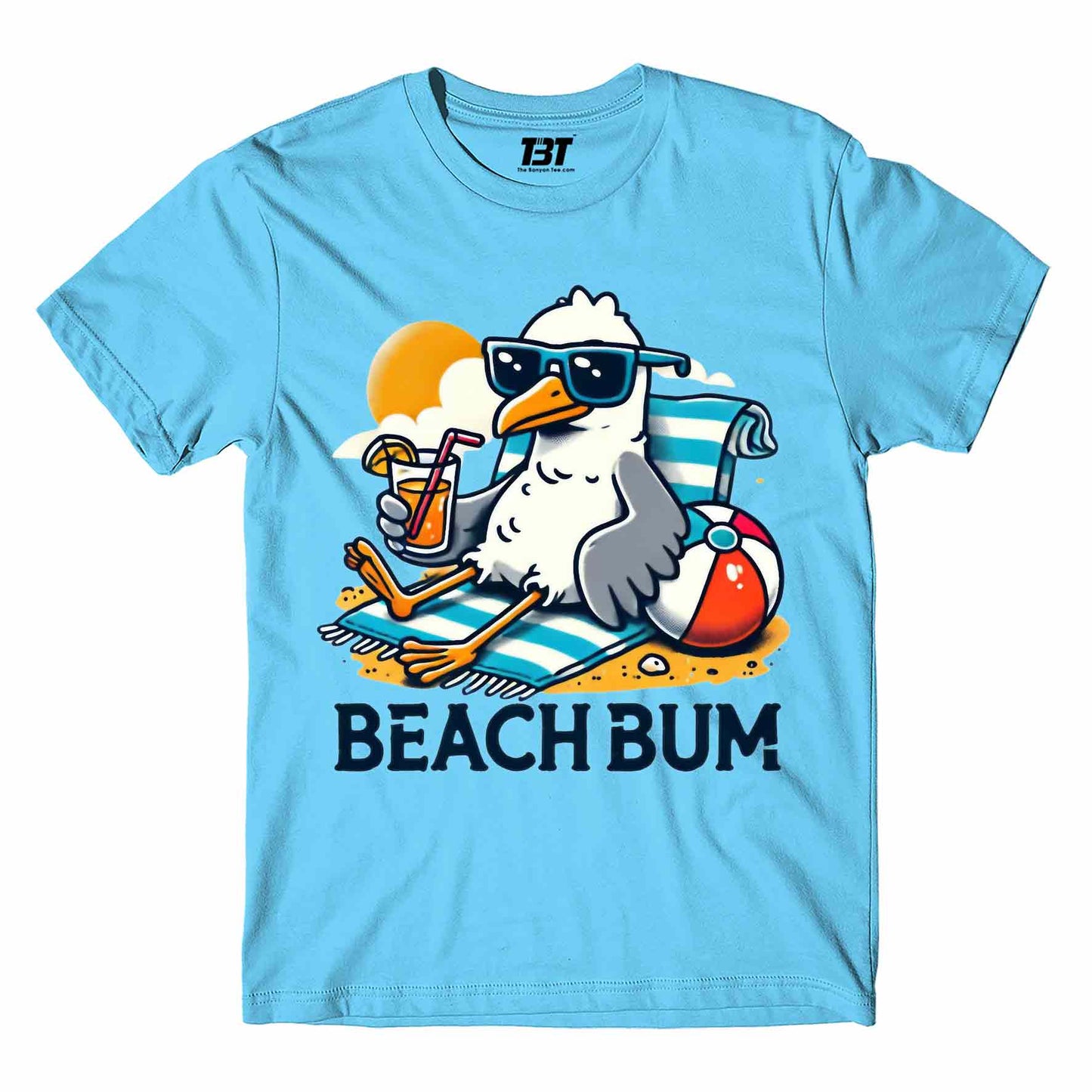 printed beach bum t-shirt printed graphic stylish buy online india the banyan tee tbt men women girls boys unisex turquoise