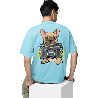 graphic printed oversized t shirt - woof box baby blue buy online india the banyan tee tbt men women girls boys unisex 