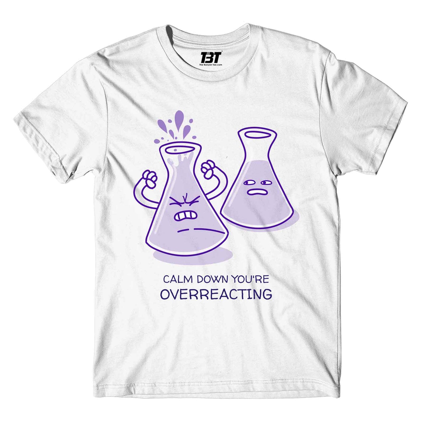 printed overreacting t-shirt printed graphic stylish buy online india the banyan tee tbt men women girls boys unisex white