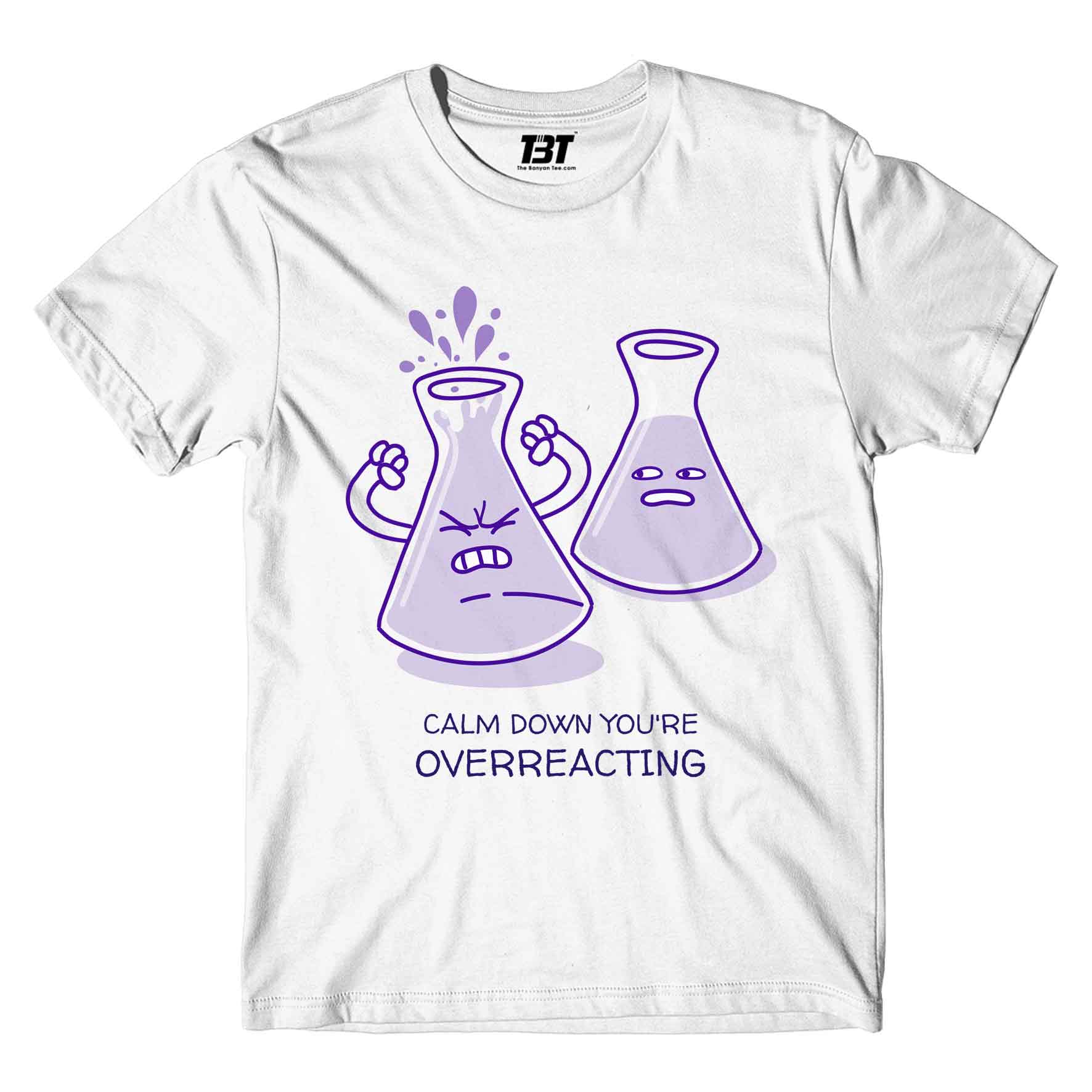 printed overreacting t-shirt printed graphic stylish buy online india the banyan tee tbt men women girls boys unisex white