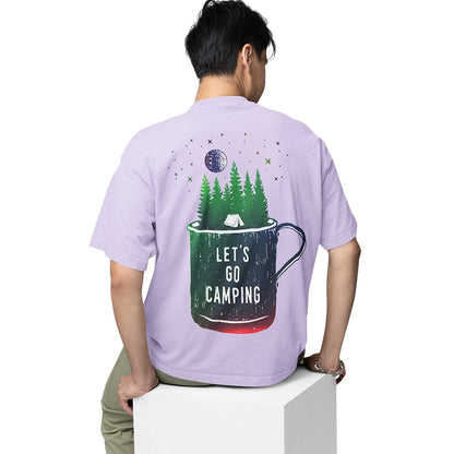 graphic printed oversized t shirt - let's go camping lavender buy online india the banyan tee tbt men women girls boys unisex 