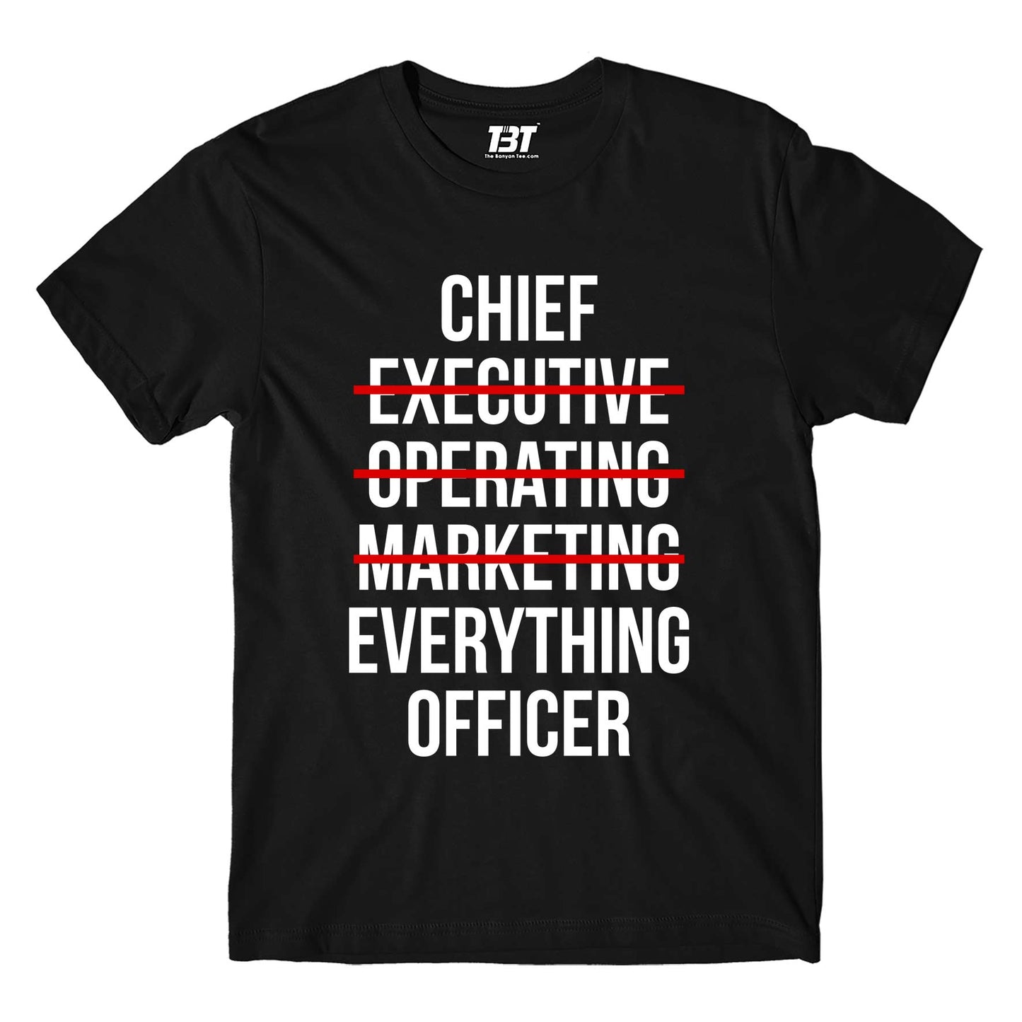 printed chief everything officer t-shirt printed graphic stylish buy online india the banyan tee tbt men women girls boys unisex black