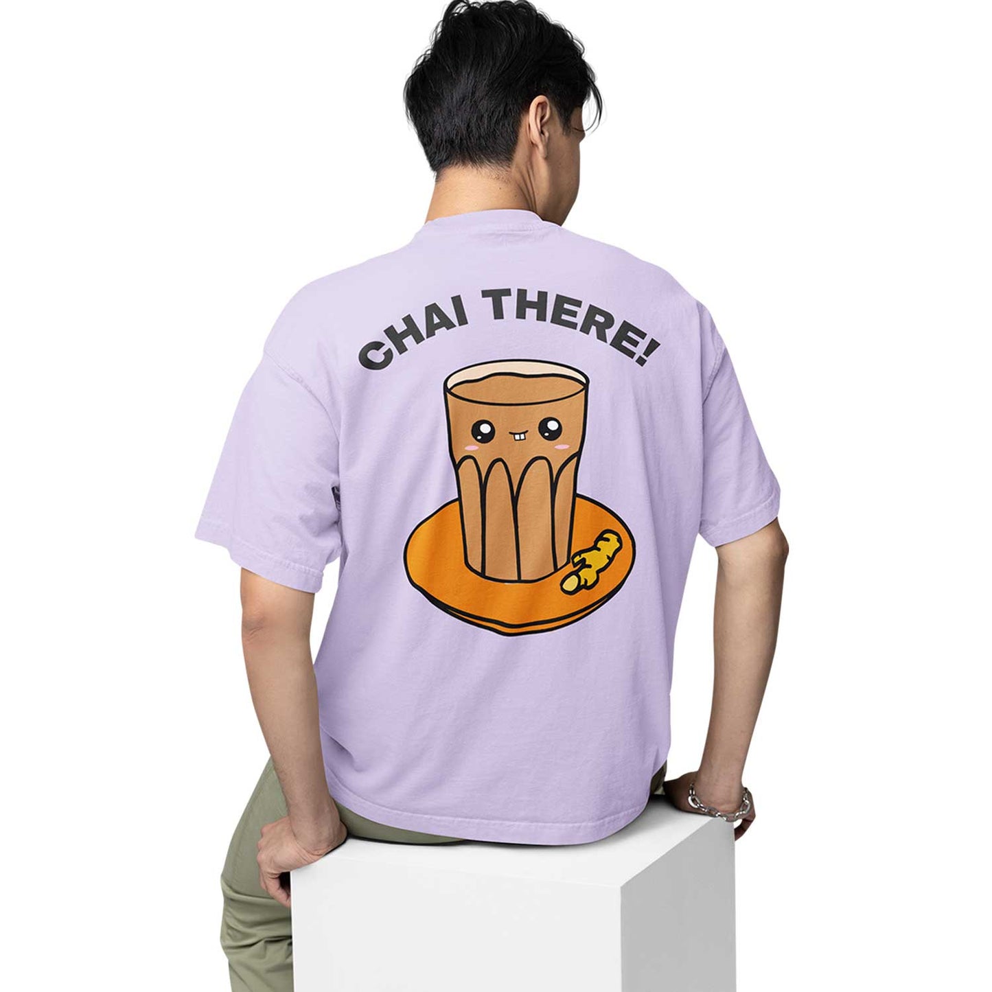 graphic printed oversized t shirt - chai there lavender buy online india the banyan tee tbt men women girls boys unisex 