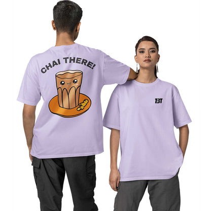 graphic printed oversized t shirt - chai there lavender buy online india the banyan tee tbt men women girls boys unisex 