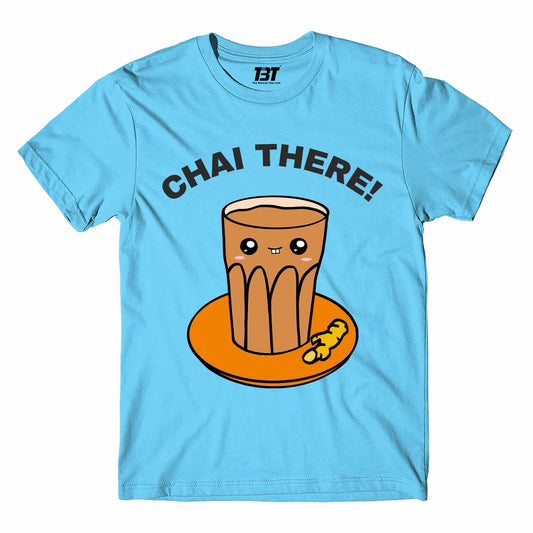 printed chai there t-shirt printed graphic stylish buy online india the banyan tee tbt men women girls boys unisex turquoise