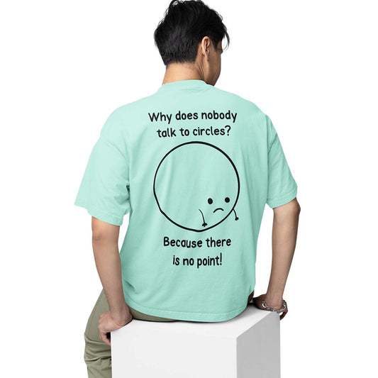 graphic printed oversized t shirt -  there's no point mint green buy online india the banyan tee tbt men women girls boys unisex 