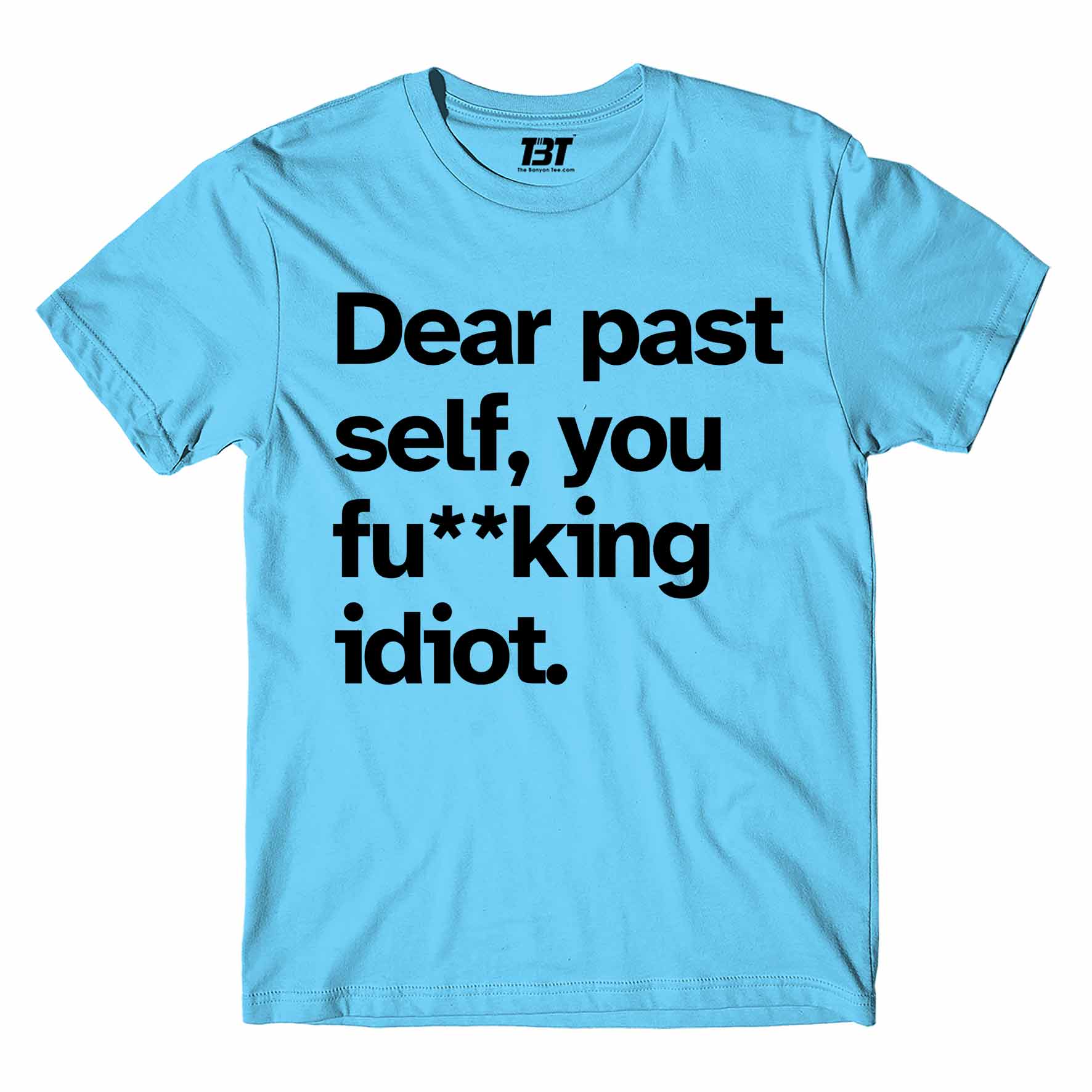 printed dear past self t-shirt printed graphic stylish buy online india the banyan tee tbt men women girls boys unisex turquoise