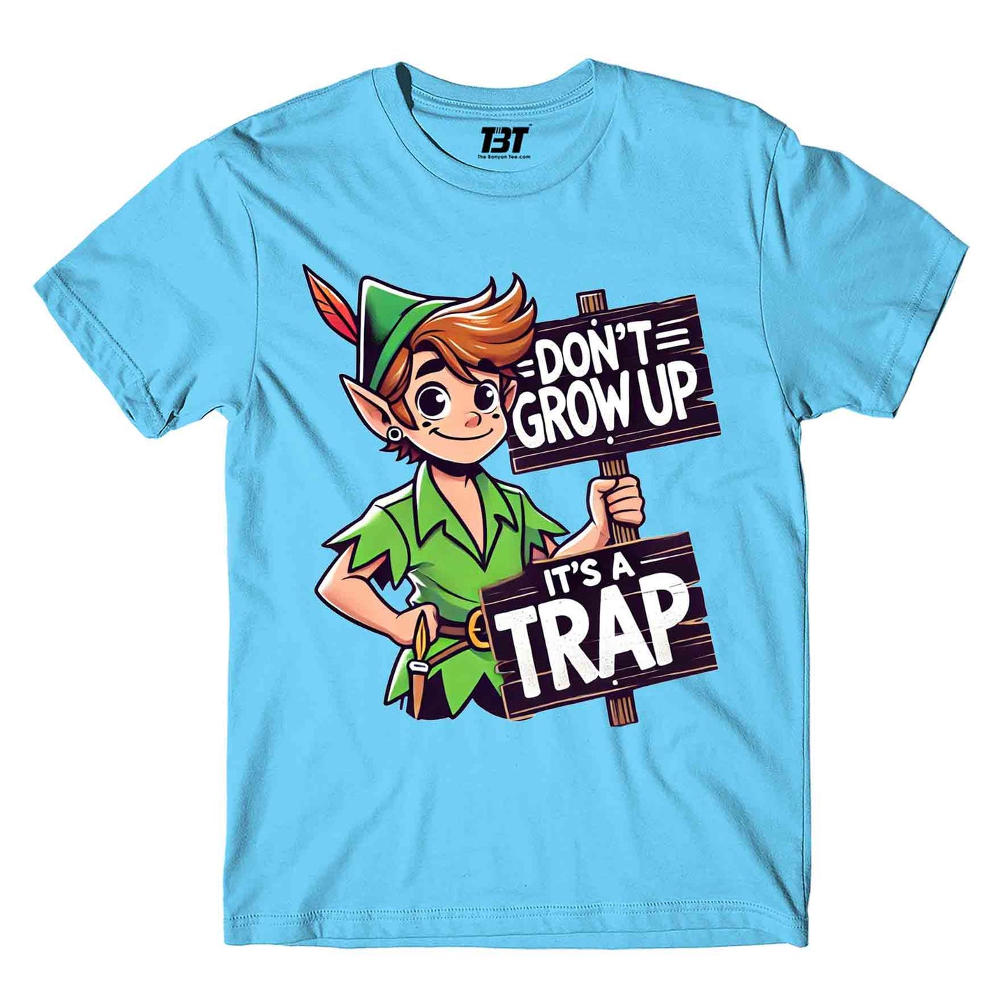 printed don't grow up t-shirt printed graphic stylish buy online india the banyan tee tbt men women girls boys unisex turquoise