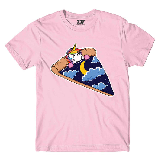 printed unicorn pizza slice t-shirt printed graphic stylish buy online india the banyan tee tbt men women girls boys unisex baby pink