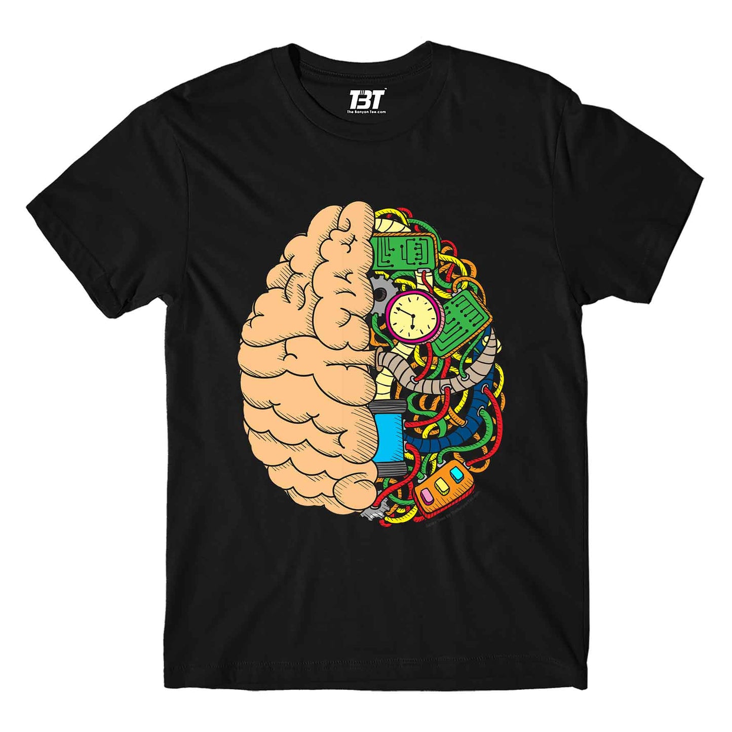 printed the brain anatomy t-shirt printed graphic stylish buy online india the banyan tee tbt men women girls boys unisex black