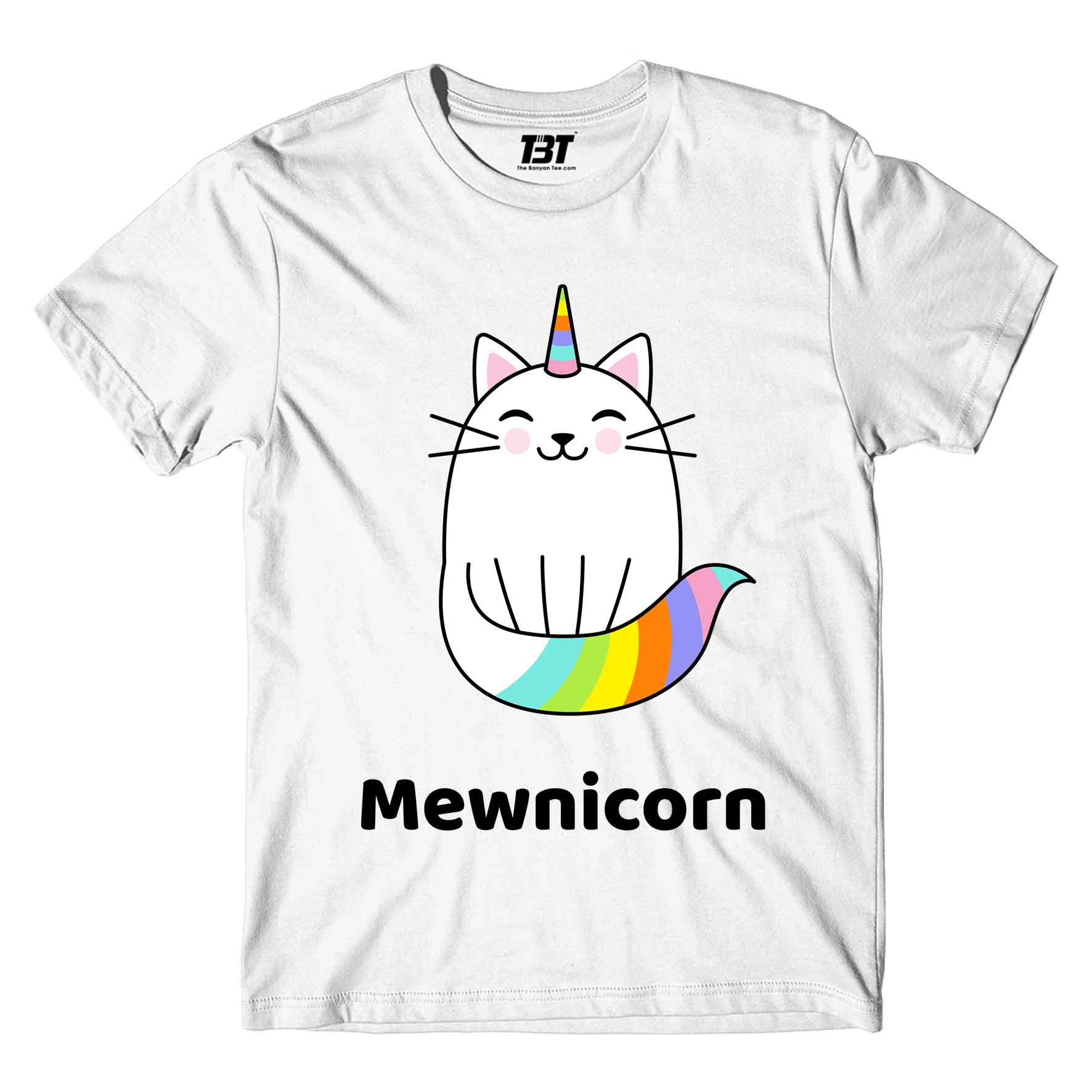 printed mewnicorn t-shirt printed graphic stylish buy online india the banyan tee tbt men women girls boys unisex white