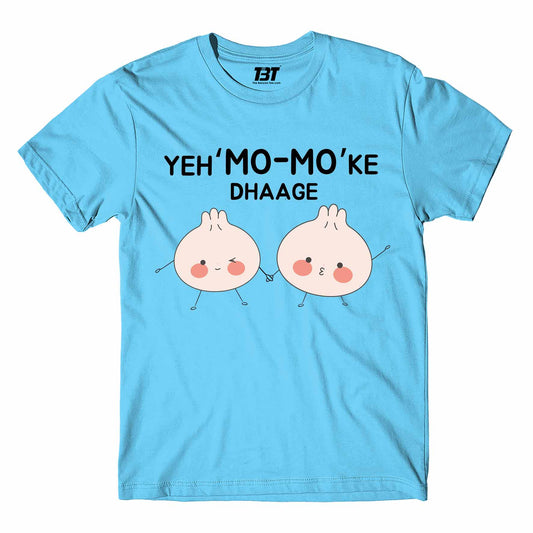 printed mo mo ke dhaage t-shirt printed graphic stylish buy online india the banyan tee tbt men women girls boys unisex turquoise