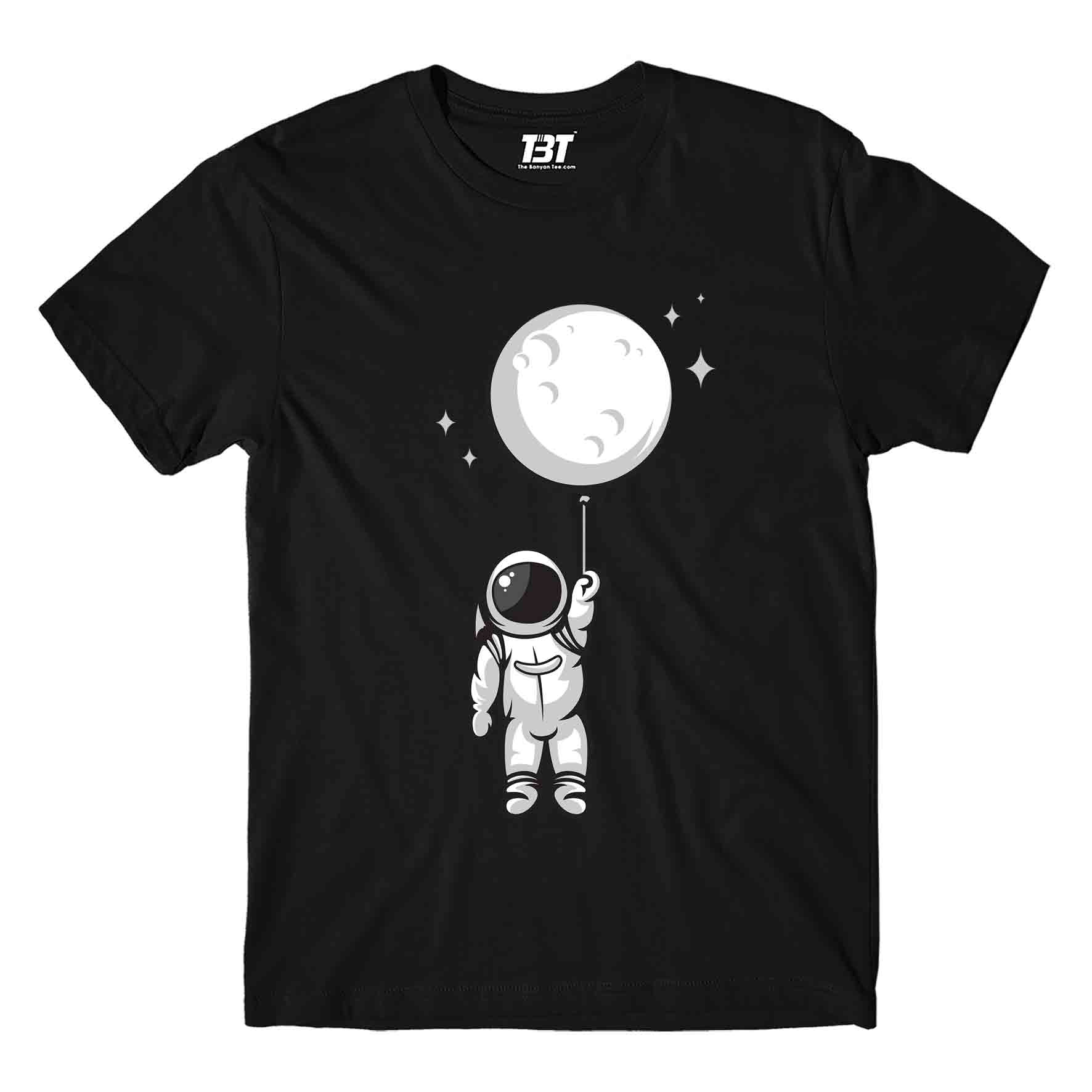 printed moon balloon t-shirt printed graphic stylish buy online india the banyan tee tbt men women girls boys unisex black