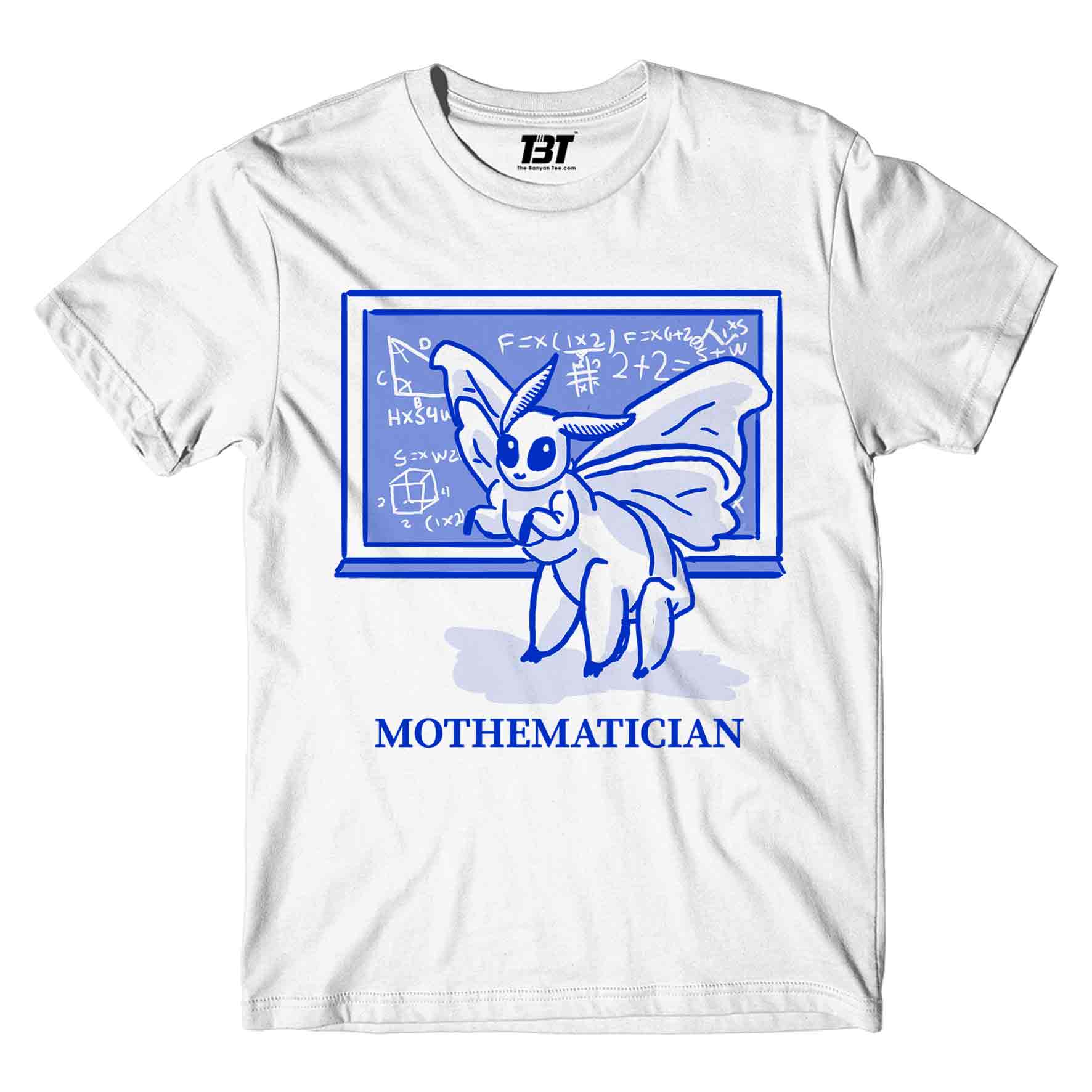 printed mothematician t-shirt printed graphic stylish buy online india the banyan tee tbt men women girls boys unisex white