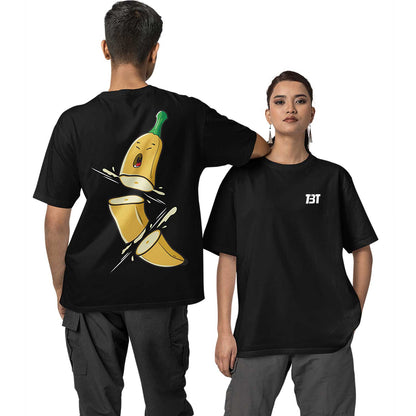 graphic printed oversized t shirt - sad banana black buy online india the banyan tee tbt men women girls boys unisex 