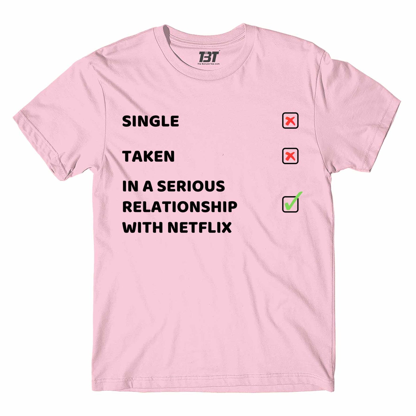 printed single or taken meme t-shirt printed graphic stylish buy online india the banyan tee tbt men women girls boys unisex baby pink