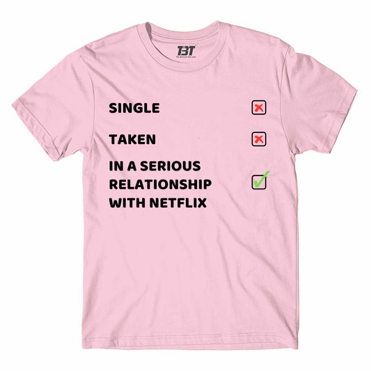 printed single or taken meme t-shirt printed graphic stylish buy online india the banyan tee tbt men women girls boys unisex baby pink