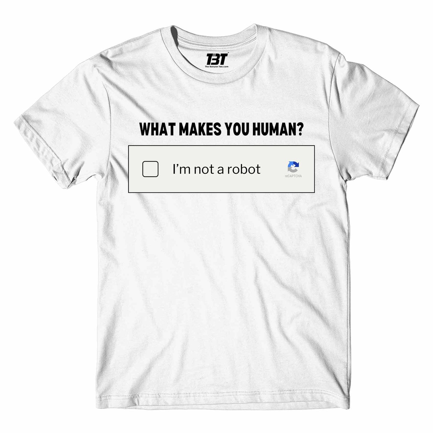 printed what makes you human t-shirt printed graphic stylish buy online india the banyan tee tbt men women girls boys unisex white