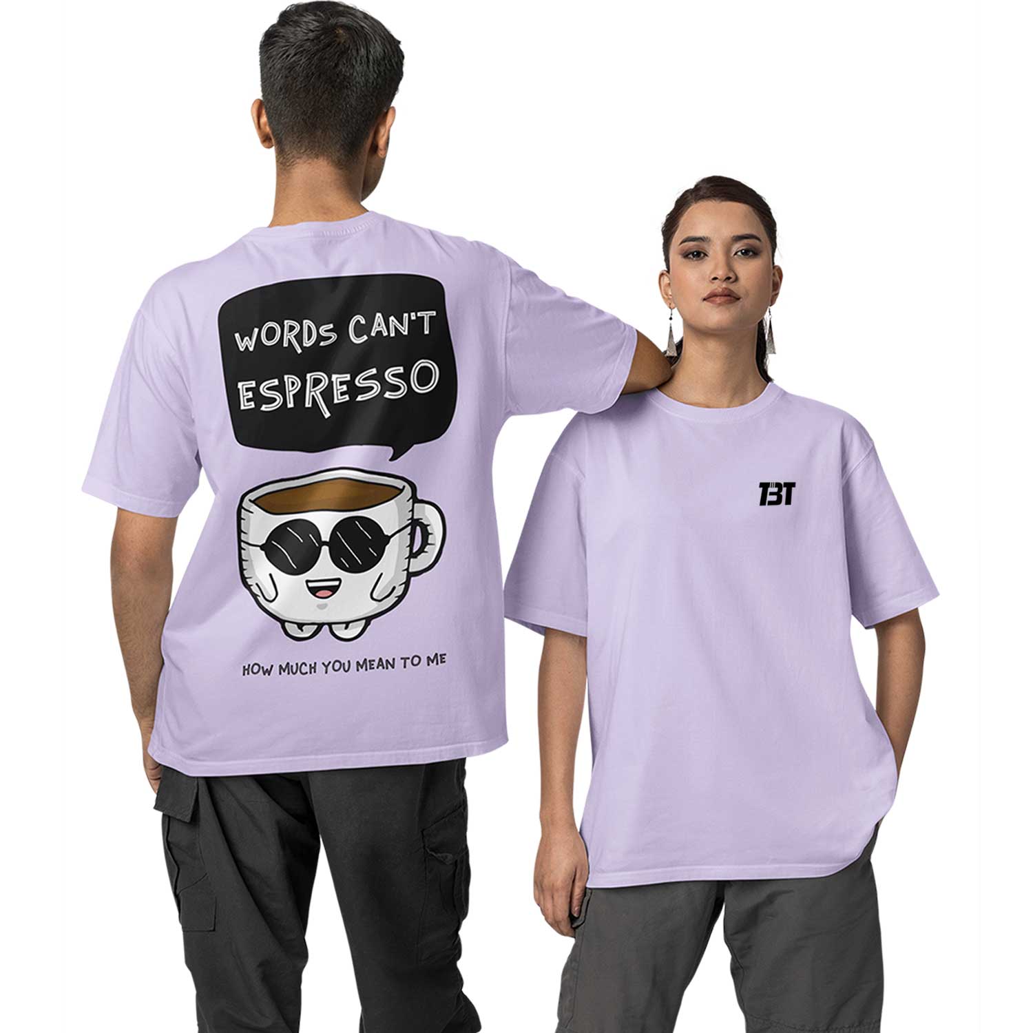 graphic printed oversized t shirt - I words can't espresso lavender buy online india the banyan tee tbt men women girls boys unisex 