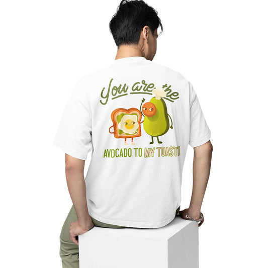 graphic printed oversized t shirt - avocado to my toast white buy online india the banyan tee tbt men women girls boys unisex 