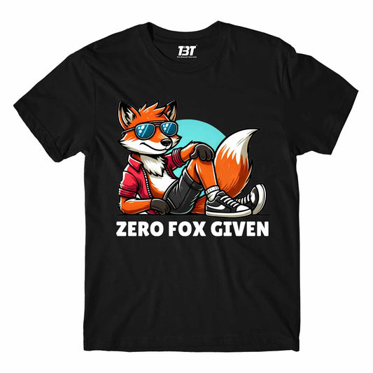 printed zero fox given t-shirt printed graphic stylish buy online india the banyan tee tbt men women girls boys unisex black