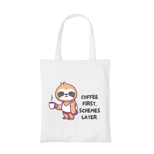 printed coffee first tote bag cotton printed printed graphic stylish buy online india the banyan tee tbt men women girls boys unisex  