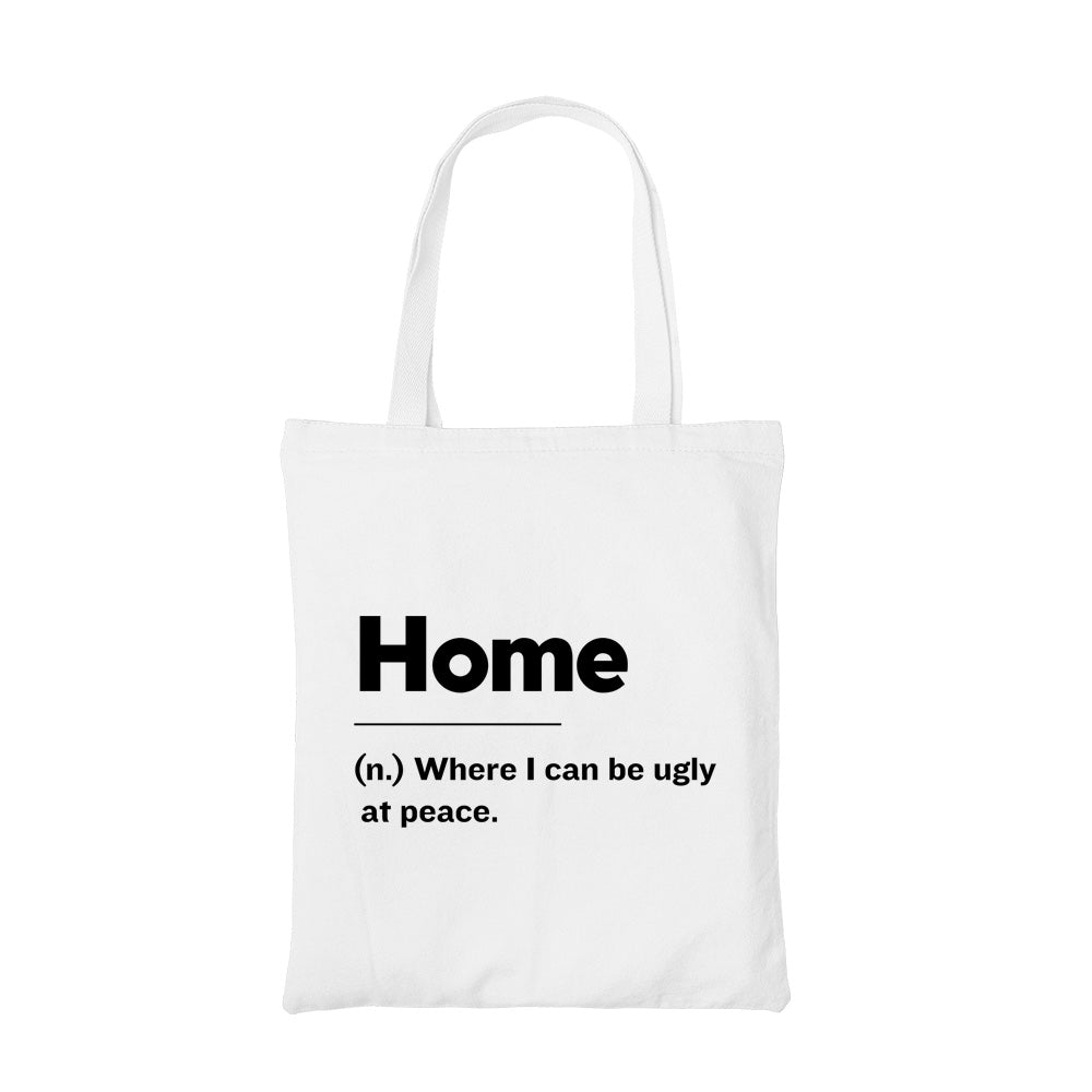 printed home is tote bag cotton printed printed graphic stylish buy online india the banyan tee tbt men women girls boys unisex  
