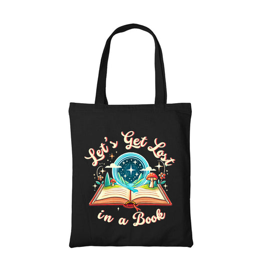 printed let's get lost tote bag cotton printed printed graphic stylish buy online india the banyan tee tbt men women girls boys unisex  