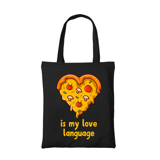 printed pizza is my tote bag cotton printed printed graphic stylish buy online india the banyan tee tbt men women girls boys unisex  