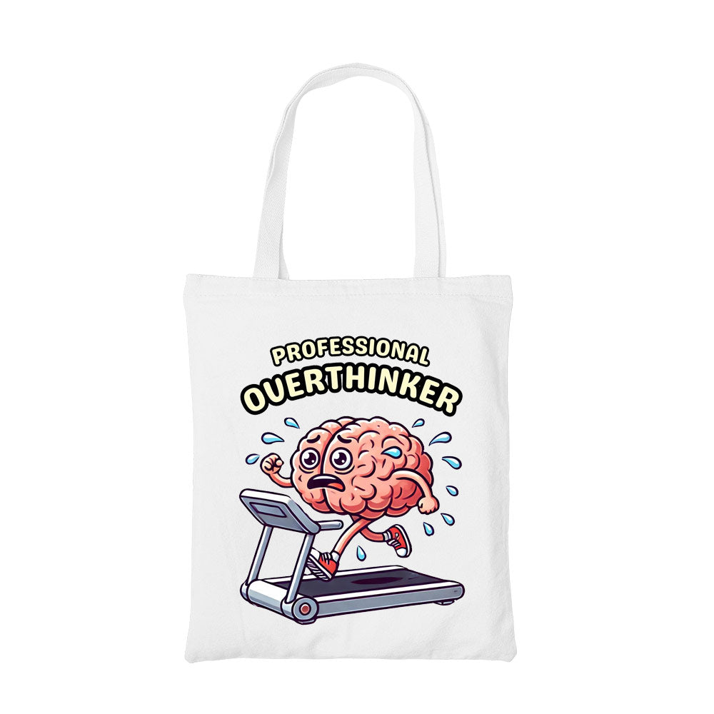 printed professional overthinker tote bag cotton printed printed graphic stylish buy online india the banyan tee tbt men women girls boys unisex  