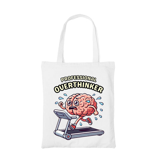 printed professional overthinker tote bag cotton printed printed graphic stylish buy online india the banyan tee tbt men women girls boys unisex  