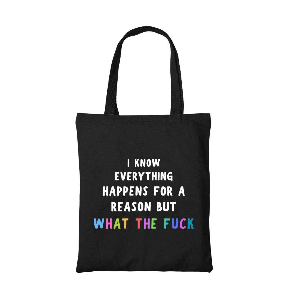 printed wtf tote bag cotton printed printed graphic stylish buy online india the banyan tee tbt men women girls boys unisex  