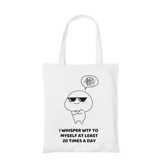 printed 20 times a day tote bag cotton printed printed graphic stylish buy online india the banyan tee tbt men women girls boys unisex  