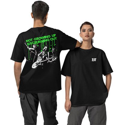 Green Day Oversized T shirt - Burnout