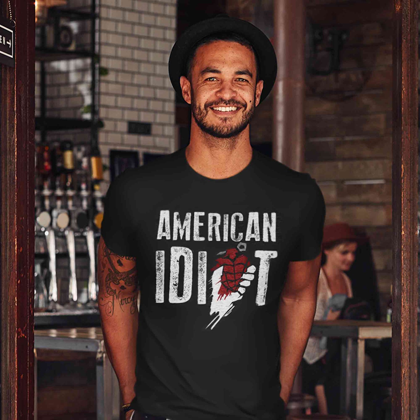 green day american idiot t-shirt music band buy online india the banyan tee tbt men women girls boys unisex black