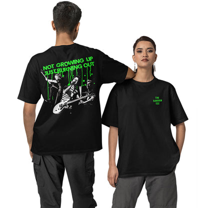 Green Day Oversized T shirt - Burnout