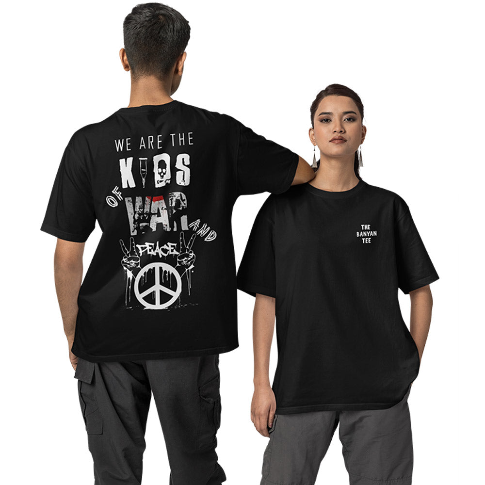 Green Day Oversized T shirt - Kids Of War And Peace