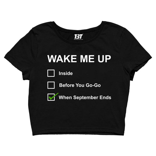 green day wake me up when september ends crop top music band buy online india the banyan tee tbt men women girls boys unisex navy