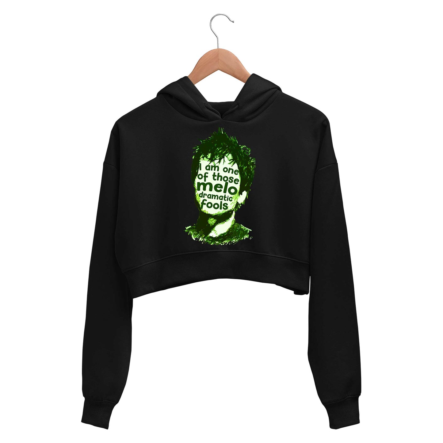 green day basket case crop hoodie hooded sweatshirt upper winterwear music band buy online india the banyan tee tbt men women girls boys unisex black i am one of those melodramatic fools