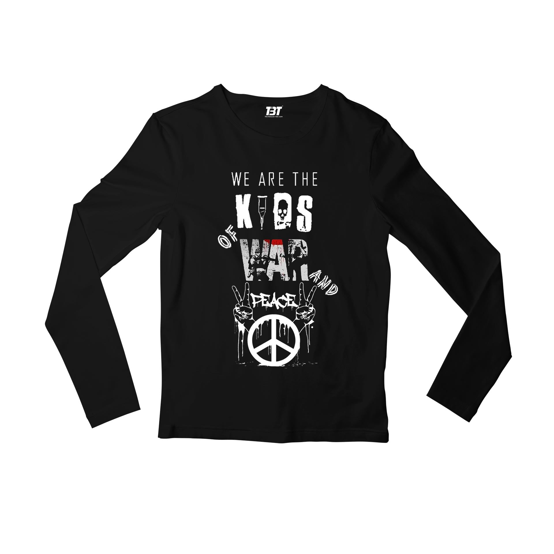 Buy Green Day Full Sleeves T shirt - Kids Of War And Peace