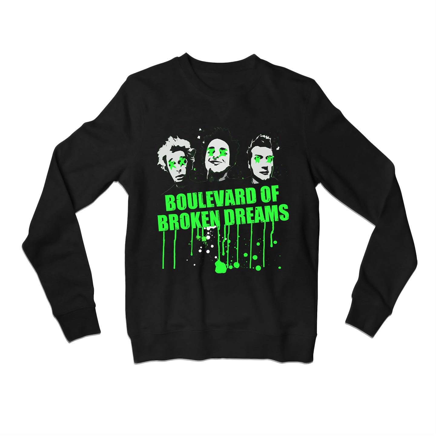 green day boulevard of broken dreams sweatshirt upper winterwear music band buy online india the banyan tee tbt men women girls boys unisex black