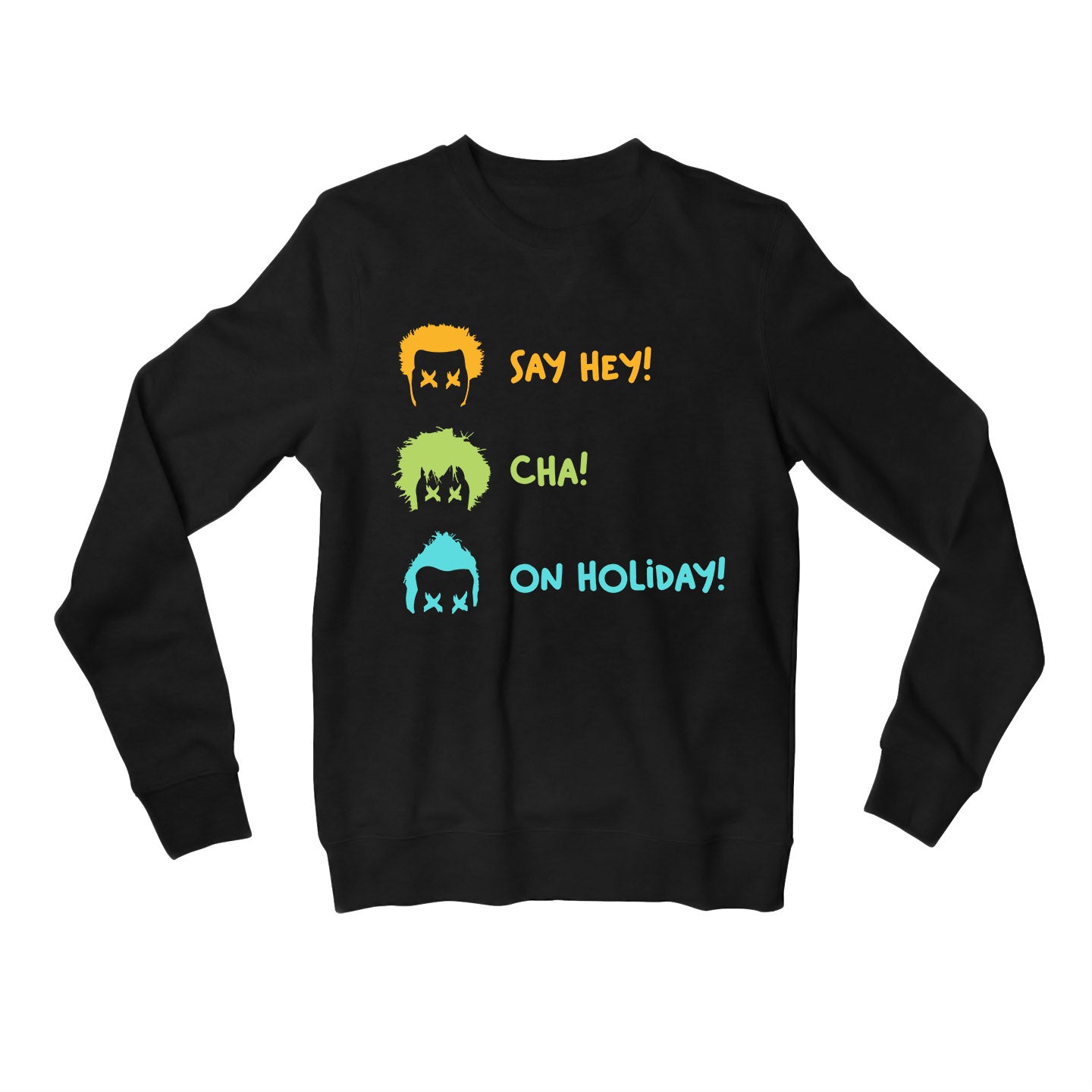 green day holiday sweatshirt upper winterwear music band buy online india the banyan tee tbt men women girls boys unisex black