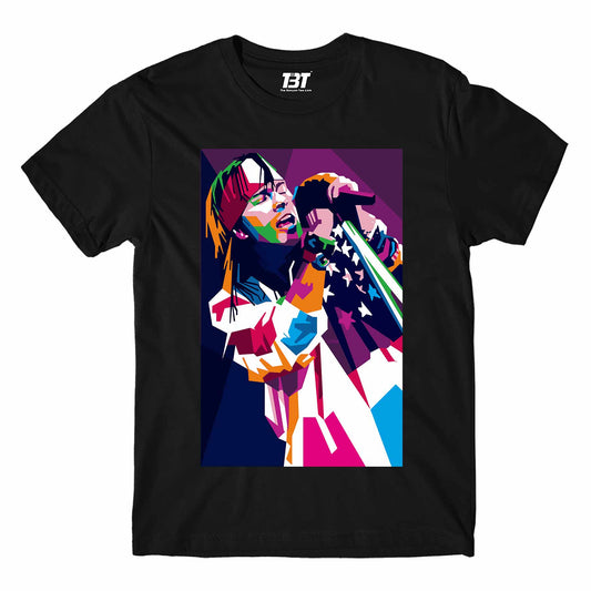 guns n' roses pop art t-shirt music band buy online india the banyan tee tbt men women girls boys unisex black - axl rose