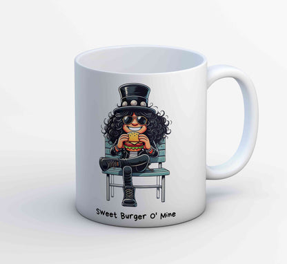 guns n' roses sweet burger o' mine mug coffee ceramic music band buy online india the banyan tee tbt men women girls boys unisex
