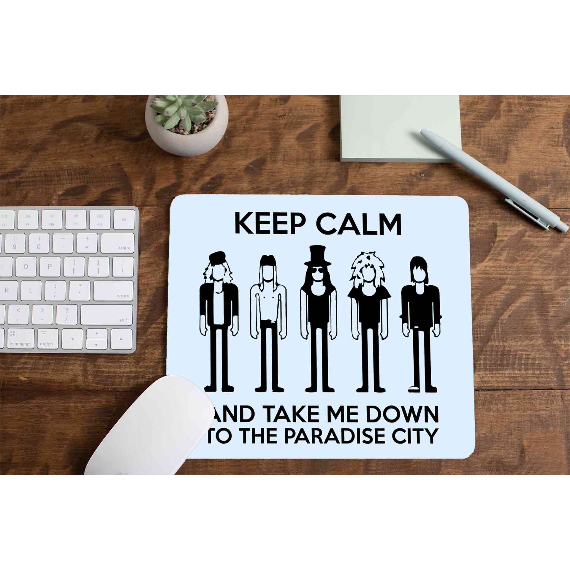 guns n' roses keep calm - paradise city mousepad logitech large anime music band buy online india the banyan tee tbt men women girls boys unisex