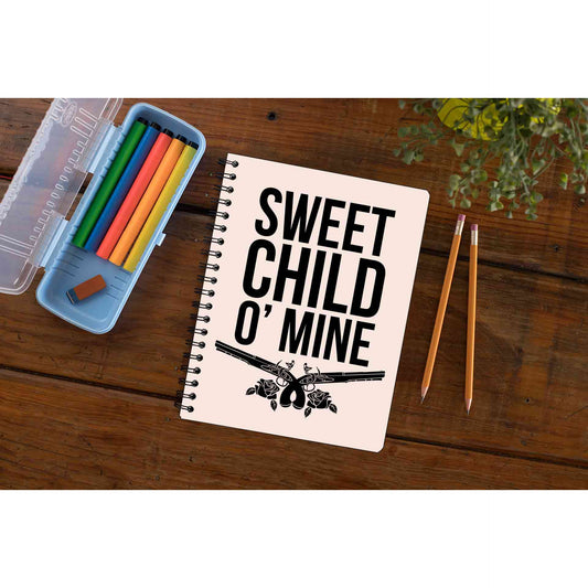 guns n' roses sweet child o' mine notebook notepad diary buy online india the banyan tee tbt unruled