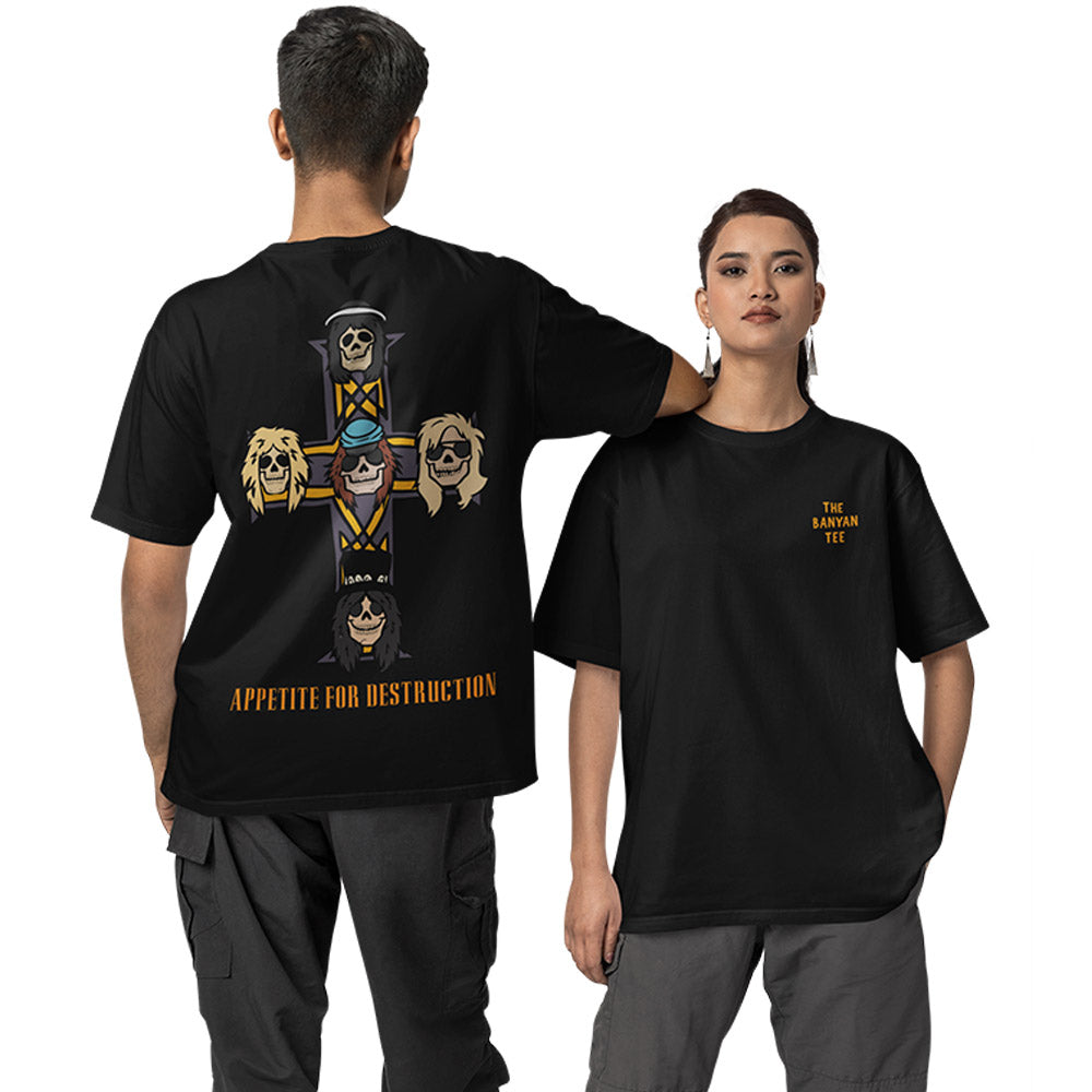 Guns N' Roses Oversized T shirt - Appetite For Destruction