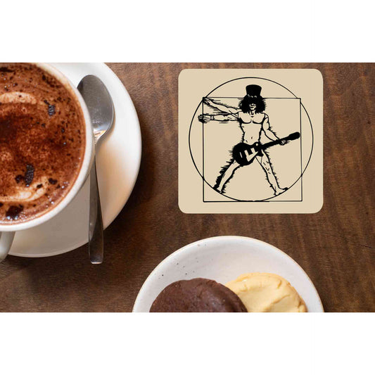 guns n' roses the vitruvian guitar man - slash coasters wooden table cups indian music band buy online india the banyan tee tbt men women girls boys unisex